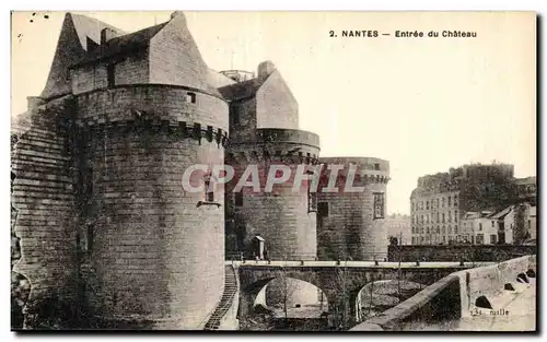 Cartes postales Nantes Entree du Chateau