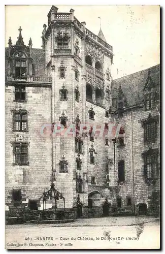 Ansichtskarte AK Nantes Le Cours Chateau le Donjon