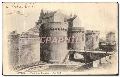 Cartes postales Nantes L Entree du Chateau