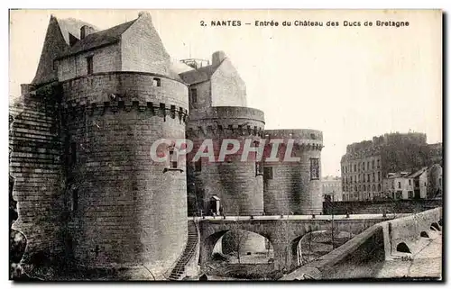 Cartes postales Nantes Entree du Chateau des Ducs de Bratagne