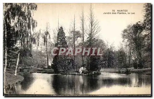 Ansichtskarte AK Nantes Jardin des Plantes le Lac