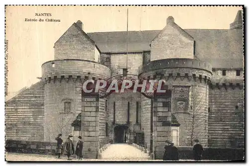 Cartes postales Nantes Entree du Chateau