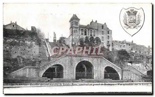 Cartes postales Nantes Escalier des cent marches de Ste Anne