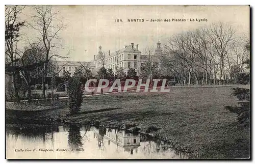 Ansichtskarte AK Nantes Jardin des Plantes Le Lycee