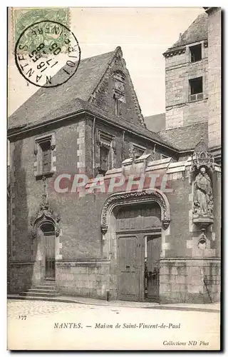 Cartes postales Nantes Maison de Saint Vincent de Paul