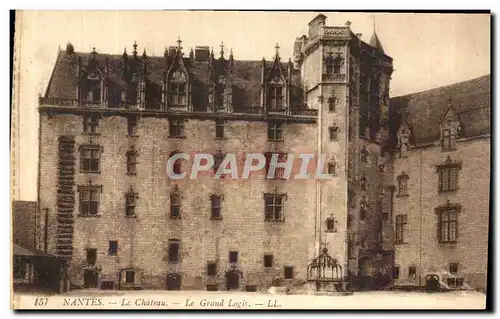 Ansichtskarte AK Nantes Chateau Le Grand Logis