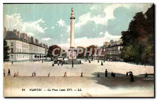 Cartes postales Nantes La Place Louis XVI