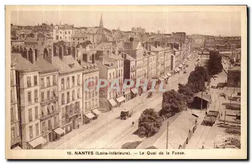 VINTAGE POSTCARD Nantes the Quay of the Pit