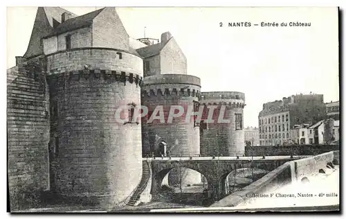 Cartes postales Nantes L Entree du Chateau