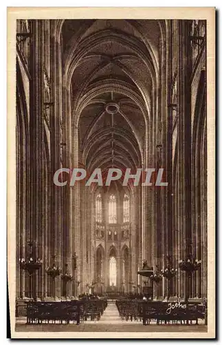 Cartes postales Nantes Interieur de la Cathedrale La Grande Nef