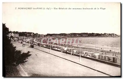 Cartes postales Pornichet les Pins Vue Generale des Nouveaux Boulevards de La Plage