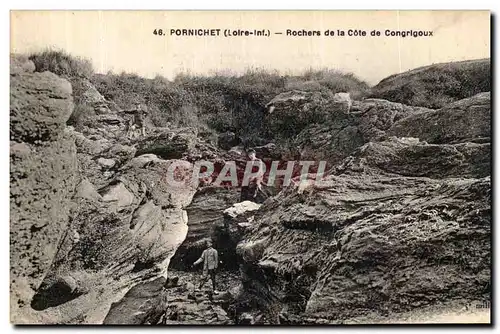 Cartes postales Pornichet Rochers de la Cote de Congrigoux