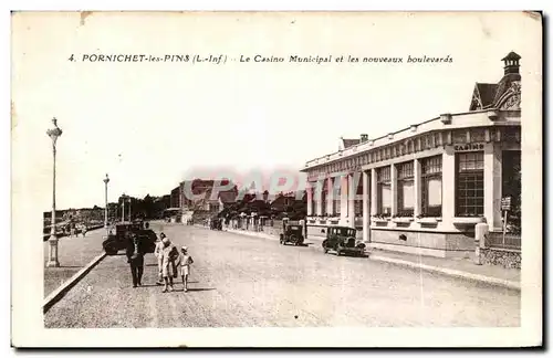 Cartes postales Pornichet Le Casino Municipal et Les Nouveaux Boulevards