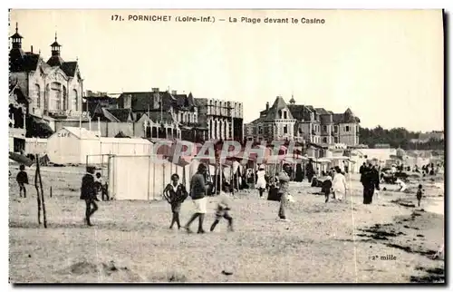 Ansichtskarte AK Pornichet La Plage devant Le Casino