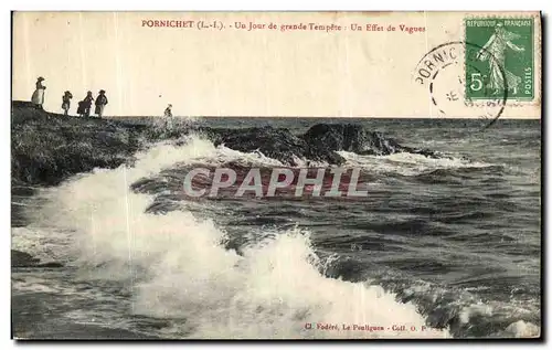 Cartes postales Pornichet Un Jour de Grande Tempete Un Effet de Vagues