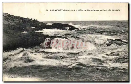 Cartes postales Pornichet Cote de Congrigoux Un Jour de Tempete