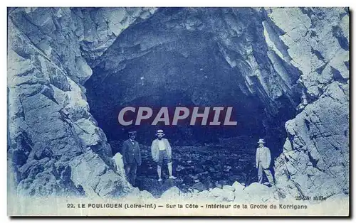 Cartes postales Le Pouliguen Sur la Cote Interieur de la Grotte de Korrigans