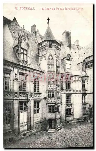 Cartes postales Bourges Le Cour du Palais Jaques Coeur