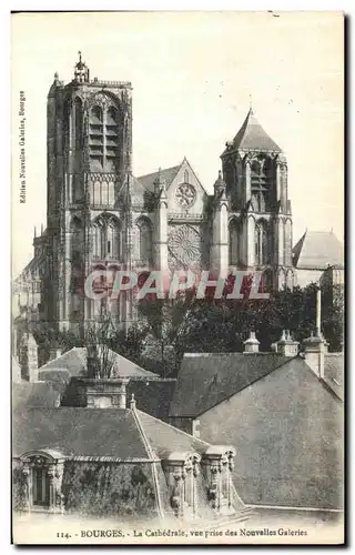 Ansichtskarte AK Bourges La Cathedrale Vue Prise des Nouvelles Galeries