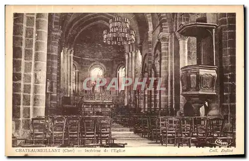 Cartes postales Chateumeillant Interier de l eglise