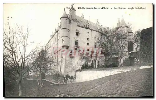 Cartes postales Chateaunef Sur Cher Le Chateau angle Sud Ouest