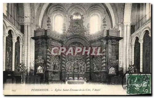 Cartes postales Perigueux Eglise Saint Etienne De la Cite l Autel