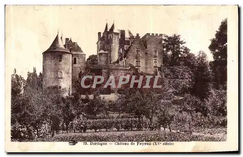 Cartes postales Dordogne Chateau de Fayrac