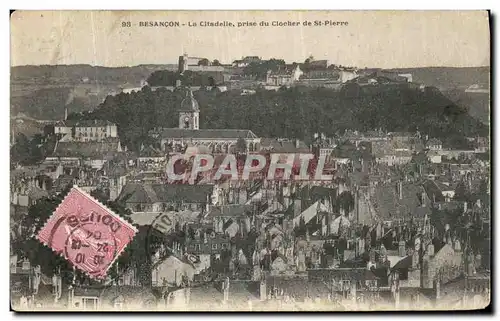 Cartes postales Besancon La Cltadelle prise du Clocher de St pierre