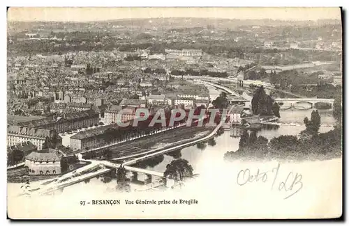 Ansichtskarte AK Besancon Vue Generale prise de Bregille