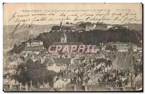 Cartes postales Besancon Vue Generale prise du Clocher de St Pierre