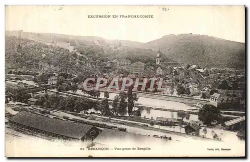 Cartes postales Besancon Vue prise de Bregille