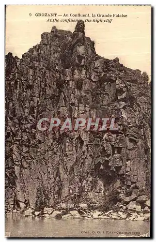 Cartes postales La Creuse Crozant Au Confluent la Grande Falaise
