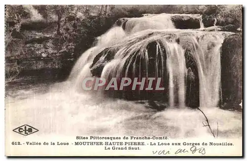 Ansichtskarte AK Mouthier Haute Pierre La Loue aux Gorges de Nouailles Le grand saut