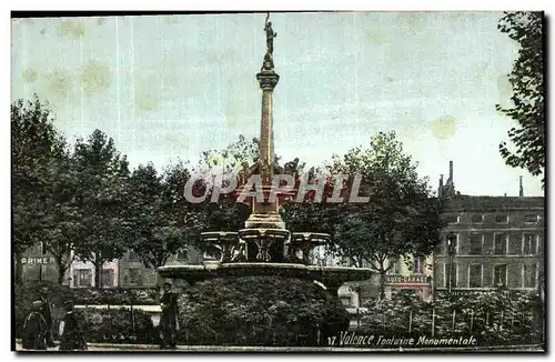Cartes postales Valence Fontaine Monumentale