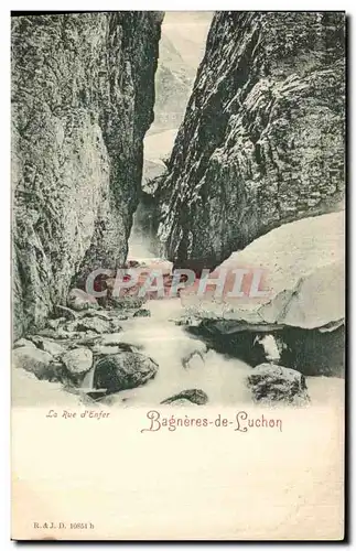 Cartes postales Bagneres de Luchon la rue d enfer