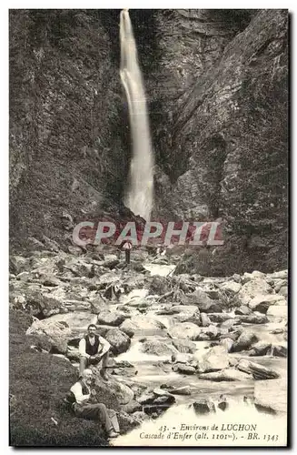 Ansichtskarte AK Luchon Environs de Cascade d Enfer