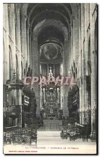 Ansichtskarte AK Toulouse Interieur De St Sernin