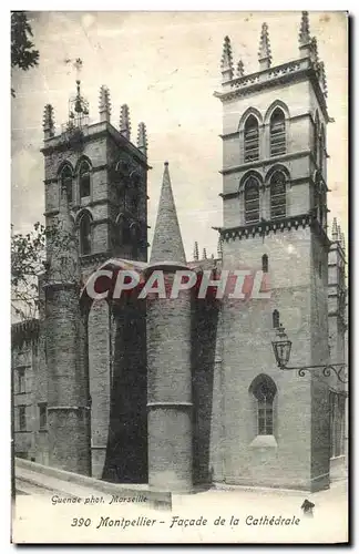 Ansichtskarte AK Montpellier Facade de La Cathedrale