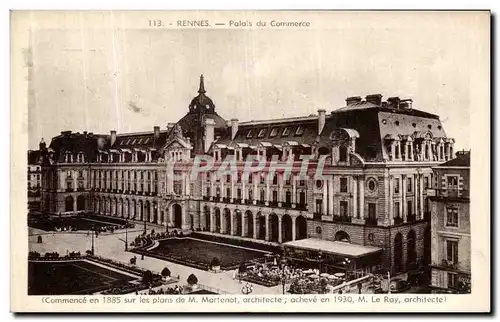 Cartes postales Rennes Palais du Commerce