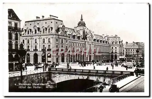 Ansichtskarte AK Rennes Hotel des Postes