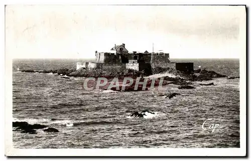 Ansichtskarte AK Saint Malo Le Fort National a Maree Haute