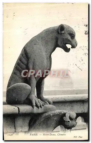 Ansichtskarte AK Paris Notre Dame Chimere