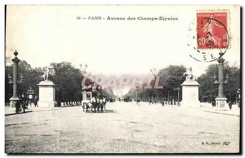 Cartes postales Paris Avenue des Champs Elysees