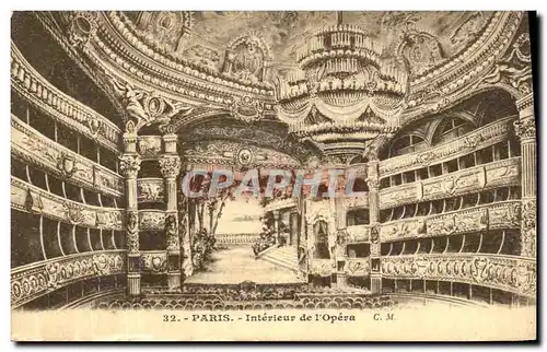 Cartes postales Paris Interieur de l Opera