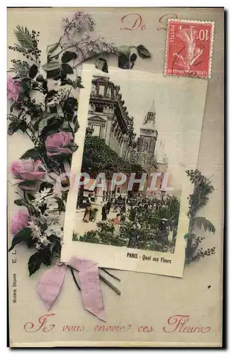 Cartes postales Paris Quai aux fleurs