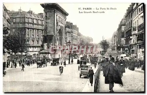 Cartes postales Paris La Porte St Denis Les Grands Boulevards