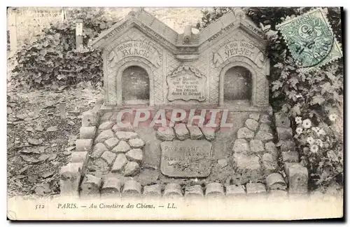 Cartes postales Paris Au Cimetiere des Chiens