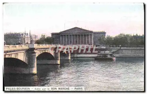 Cartes postales Palais Bourbon Edite par le Bon Marche Paris