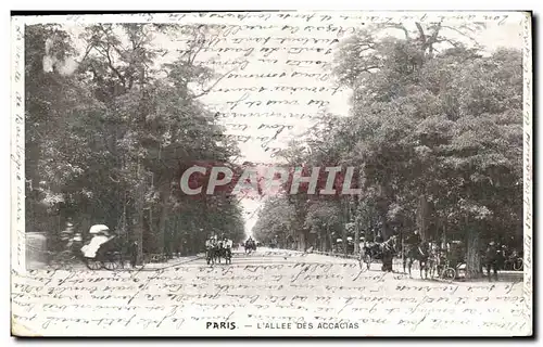 Cartes postales Paris L Allee Des Accacias