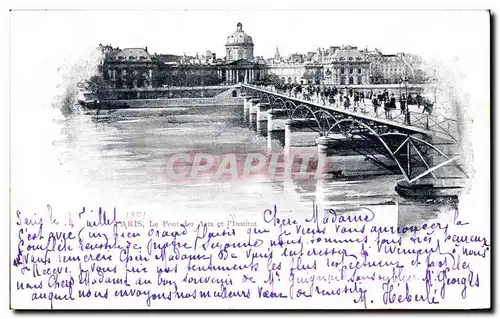 Ansichtskarte AK Paris Le Pont des Arts et l Institut